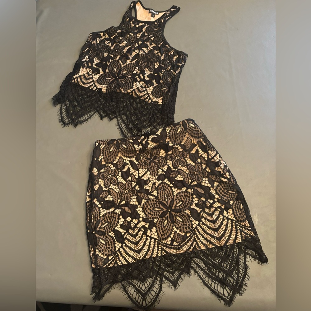 Express 2 piece dress with tank and skirt